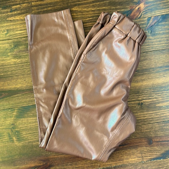 Anine Bing Colton Vegan Leather Track Pants - Picture 7 of 14